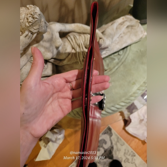 L.A.M.B. by Gwen Stefani Leather Convertable Clutch / Laptop / Handbag #728 - Picture 9 of 17